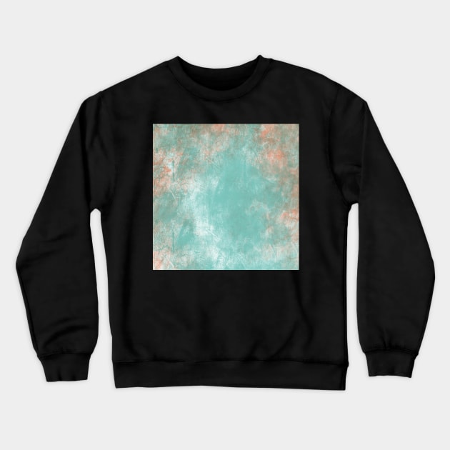 Grungy Turquoise background Crewneck Sweatshirt by Tantillaa
